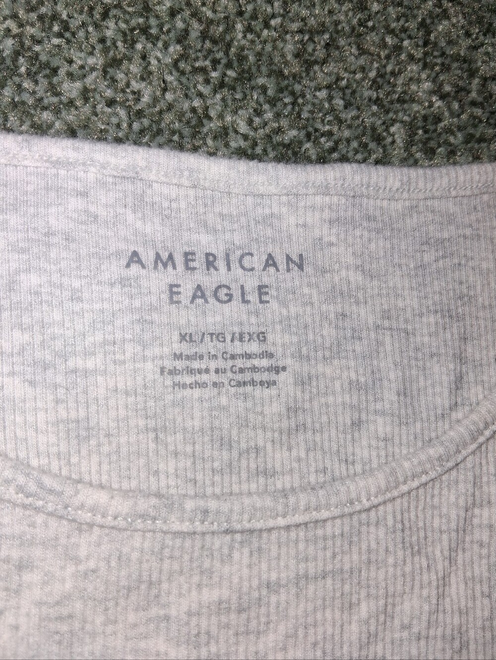 AE Highneck Ribbed Tank - Picture 3 of 3